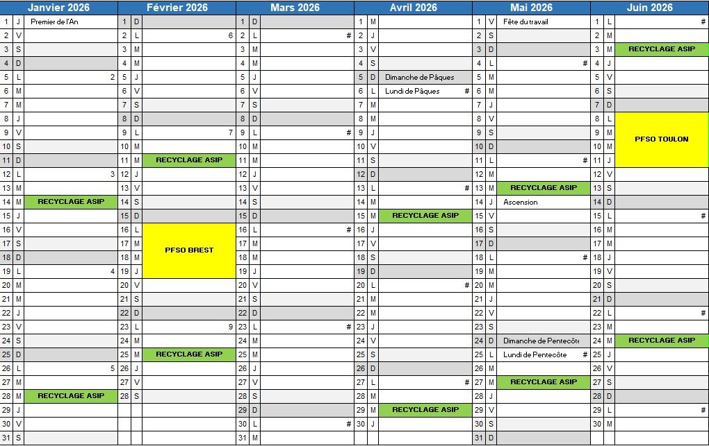 1er semestre 2026